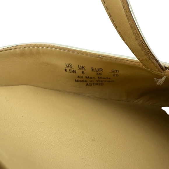 Naturalizer Womens 8.5W Rose Gold Astrid Pump T Strap Pointed Toe Heels - Picture 9 of 9